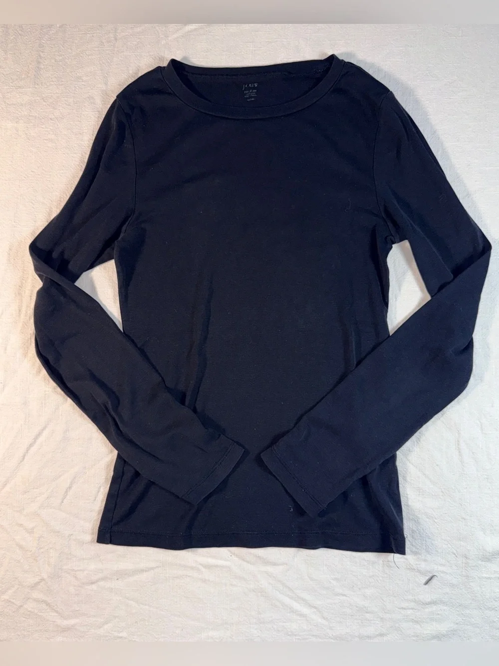 J. Crew Classic Black fitted Long Sleeve Tee - Medium